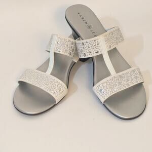 Karen Scott Womens Eddina Open Toe Casual Slide Sandals  Size 7.5